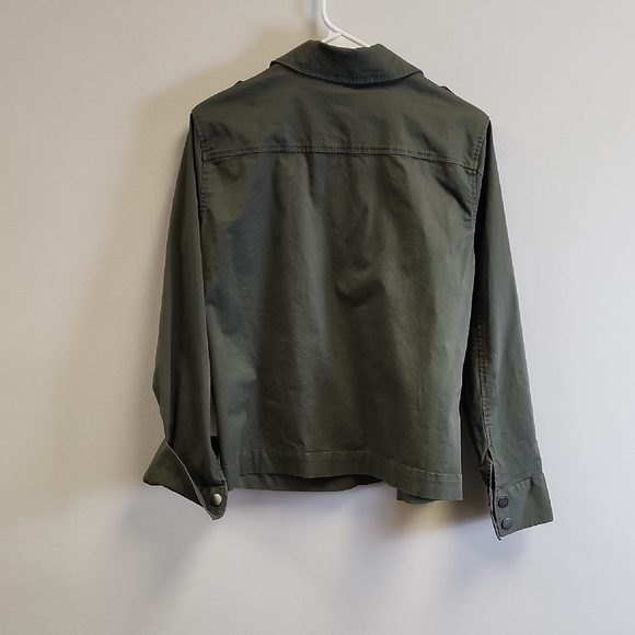 a new day Olive Utility Jacket with Embellished Pockets - Picture 3 of 5